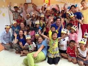 Happy times with the team from St Matts church