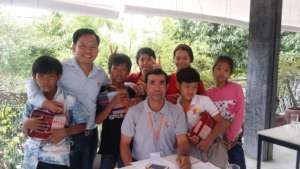 Kunthea and other Children at a Workshop