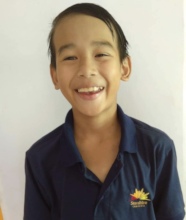 Chhailek's smiling with our T-shirt