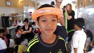 Reaksa in Children Club run by visitors