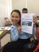 Somaly, a sponsored student at university.