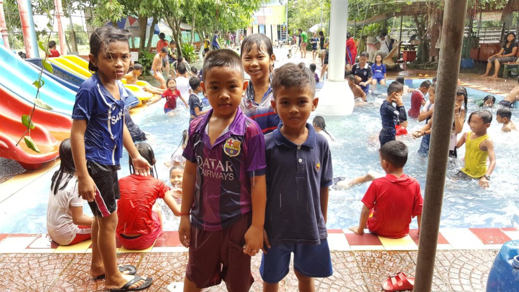 Borey and other friends @Swimming pool