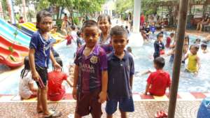 Borey and other friends @Swimming pool