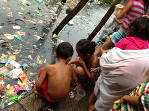 The slum area where our new families live