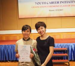 Happy and proud Chi on graduation day