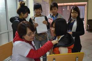 Students get a health check