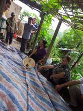 Meeting with elderly people in the area