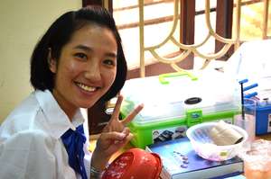 Nail Art student