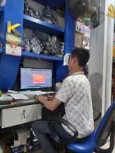 T.A is at work