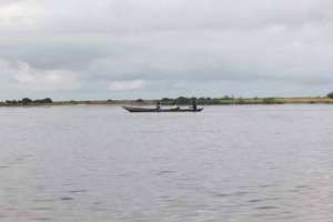 The team crossing the St. John Tiver