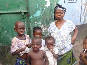 Grandmother and grand children