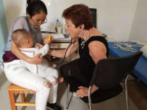 Dr. Judith Becker with patient