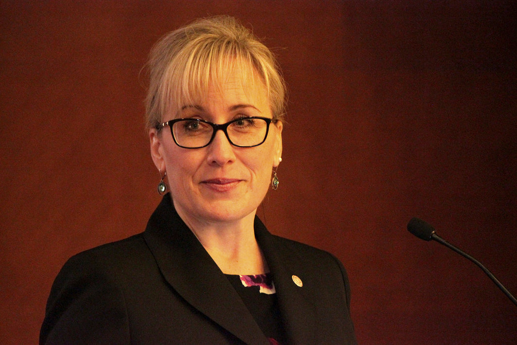CHL President Jennifer Soderholm addresses forum