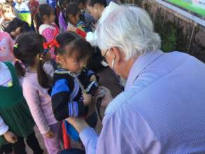 Julio Screening a Child for Heart Disease
