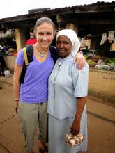 Sara Nelson, GECC Board Member, in Nyakibale