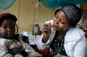 Mother and child in the Emergency Department