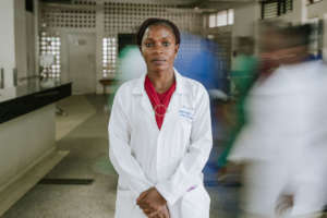 Teddy Kiire in the Masaka Hospital ED