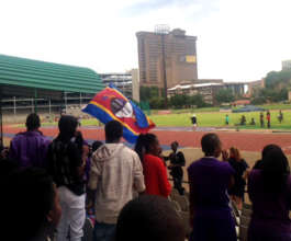 Swazi Flag Displayed at the All Africa Convention