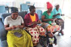 Golden Granny taught to knit 3