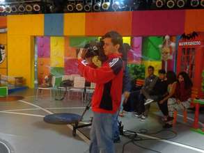 Our kids in their TV practice
