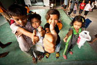 Tumbling dancers