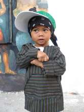 A Tiny Toones student strikes a pose