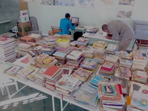 Books for library given by donors are inventoried