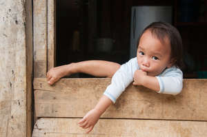 A Dusun child from Bundu Tuhan