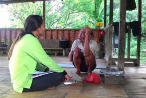 Interview with a village elder in Kionop