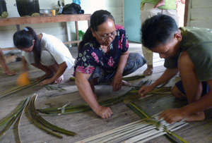 Bamboo weaving workshop