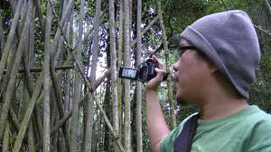 Filming a sacred site