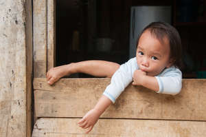 Child from Bundu Tuhan at foothills of Mt.Kinabalu