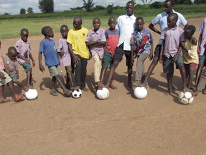 School supported with balls