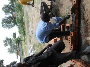 First lesson in bricklaying