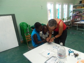 Dr. Sashka does HIV Screening for our pre-school