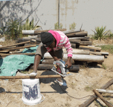Learning to use the power saw