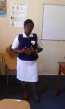 Esther in uniform at her attachment