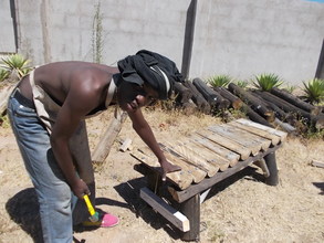 Shawn is sharpening his carpentry skills