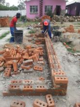 Nkosi and Ngqabutho building the foundation