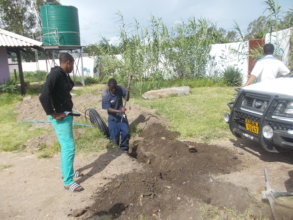 Ngqabutho installing plumbing pipes
