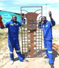 Ngqabutho and Zibu created a zipper security door