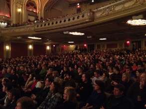A packed screening of "Which Way" at a fest in MO