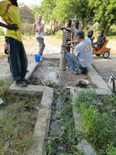 Repairing the New Clinic hand pump