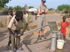Kids testing a well