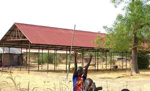 The new school under construction