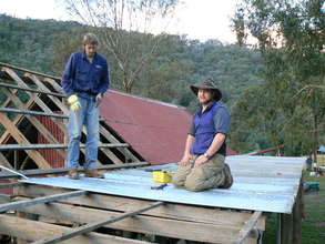 Volunteers at work