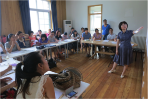 Judy, Bethel's Education Director teaching a class