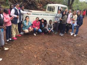 Shortly after arriving at Karura forest