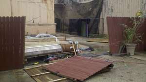 Fences and kennels smashed