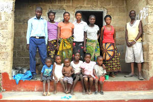 Benson (left, 17 years old) and his family